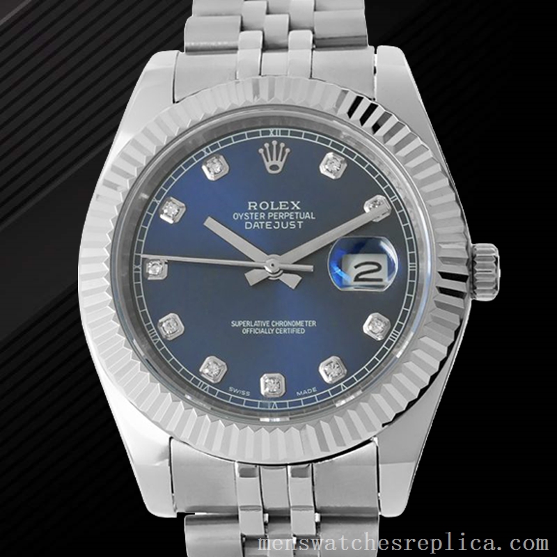 Mens Replica Rolex Datejust 126334BLDJ Men's 41mm Automatic Jubilee ...